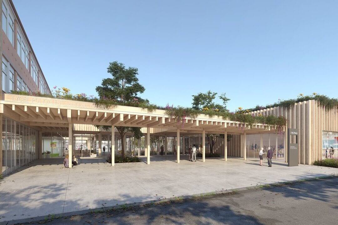 Chantier du lycée Louise Michel et restructuration du lycée Langevin Wallon, études CVCD par RYM Ingénierie